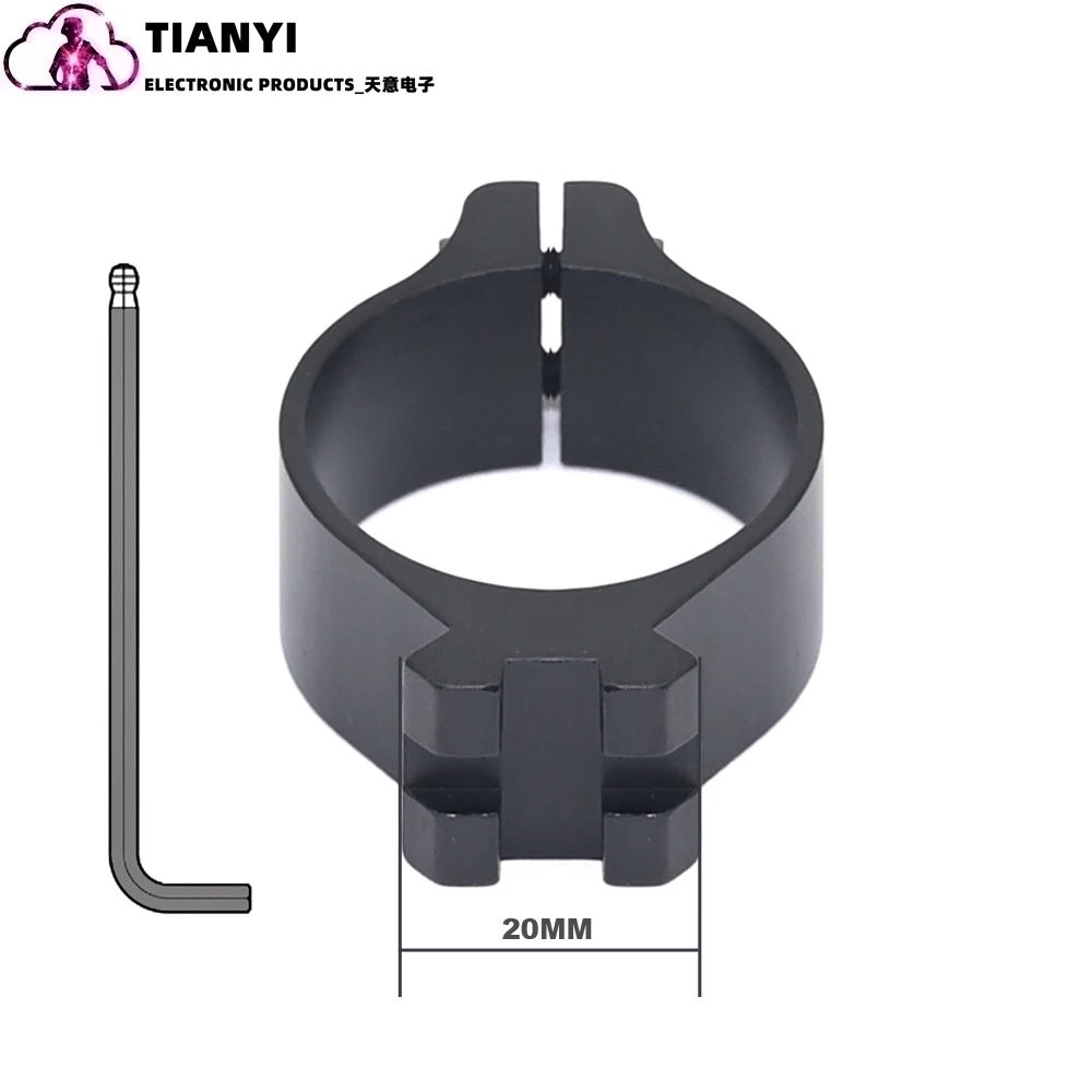 مشبك أنبوب نطاق 35 مم، سكة توجيه علوية 21 مم، مشبك أنبوبي ثابت من سبائك الألومنيوم المعدني بالكامل، مسار هيكل السمكة