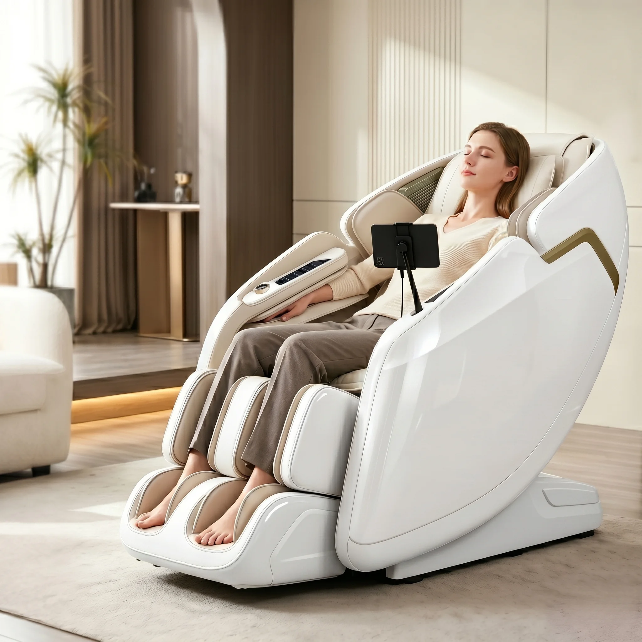 Coofull 2026 New Flexible Track Zero Gravity Real 4D Massage Chair Full Body Thai Stretch AI Voice Control Recliner for Home Use
