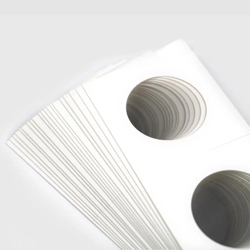 Caja de almacenamiento de monedas, soportes colectores, película transparente de dureza Ultra espesante para protección de varias monedas, 300 Uds.