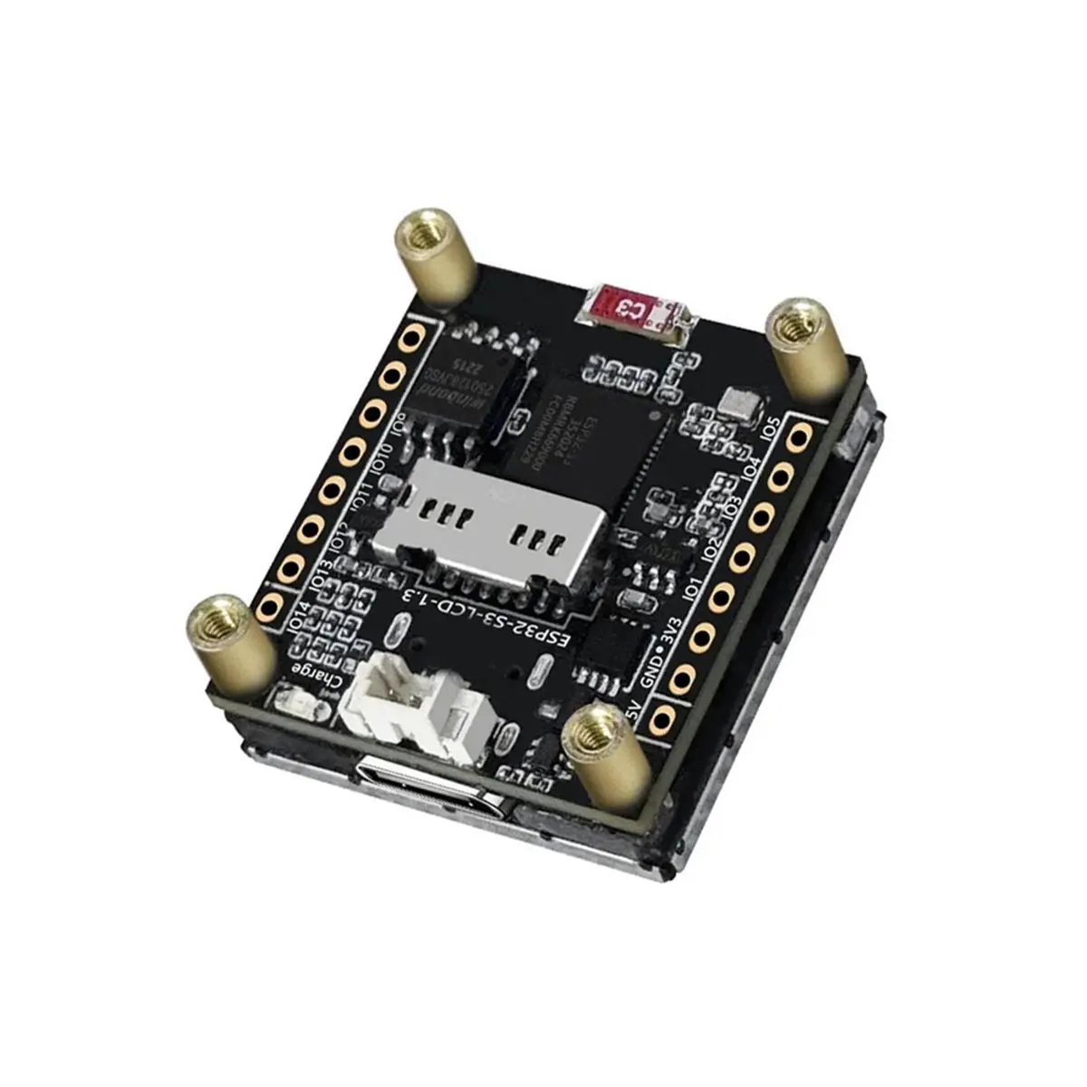 Carte de développement LCD ST7789 de 1,3 pouce L63A 240x240 avec gyroscope QMI8658, boîtier, emplacement SD et mini TV LVGL