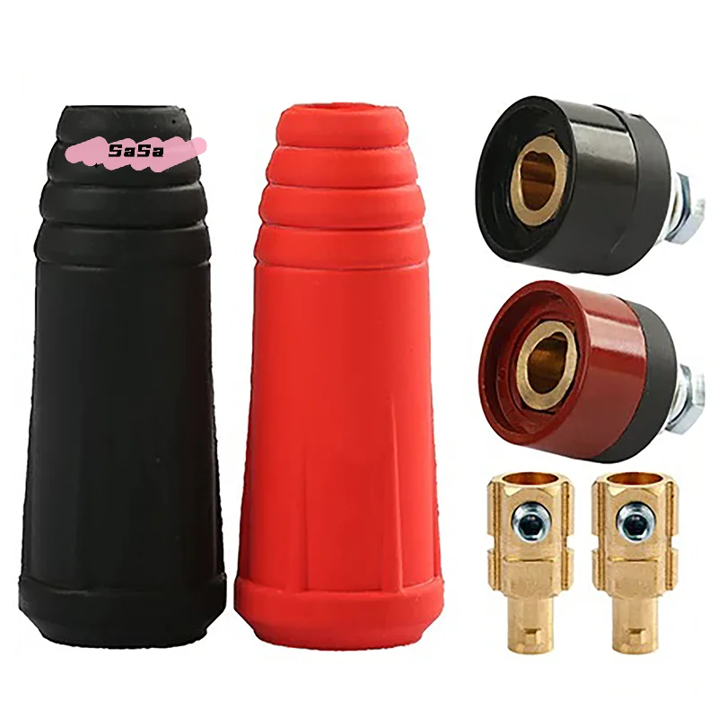 DKJ10-25 كابل آلة لحام قياسي أوروبي تركيب سريع ذكر إلى موصل سالب ملحقات كابل لحام #3