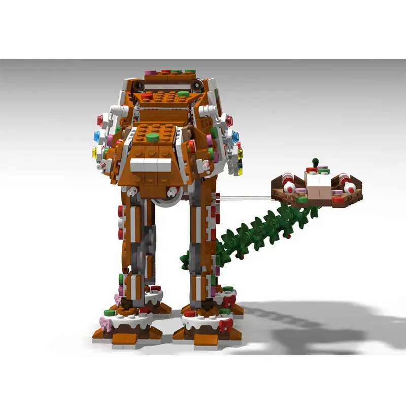 

Строительный блок MOC, серия космических войн, пряничный новый космический корабль, кирпичная модель, образовательная игрушка, подарки на день рождения для взрослых MOC-237268