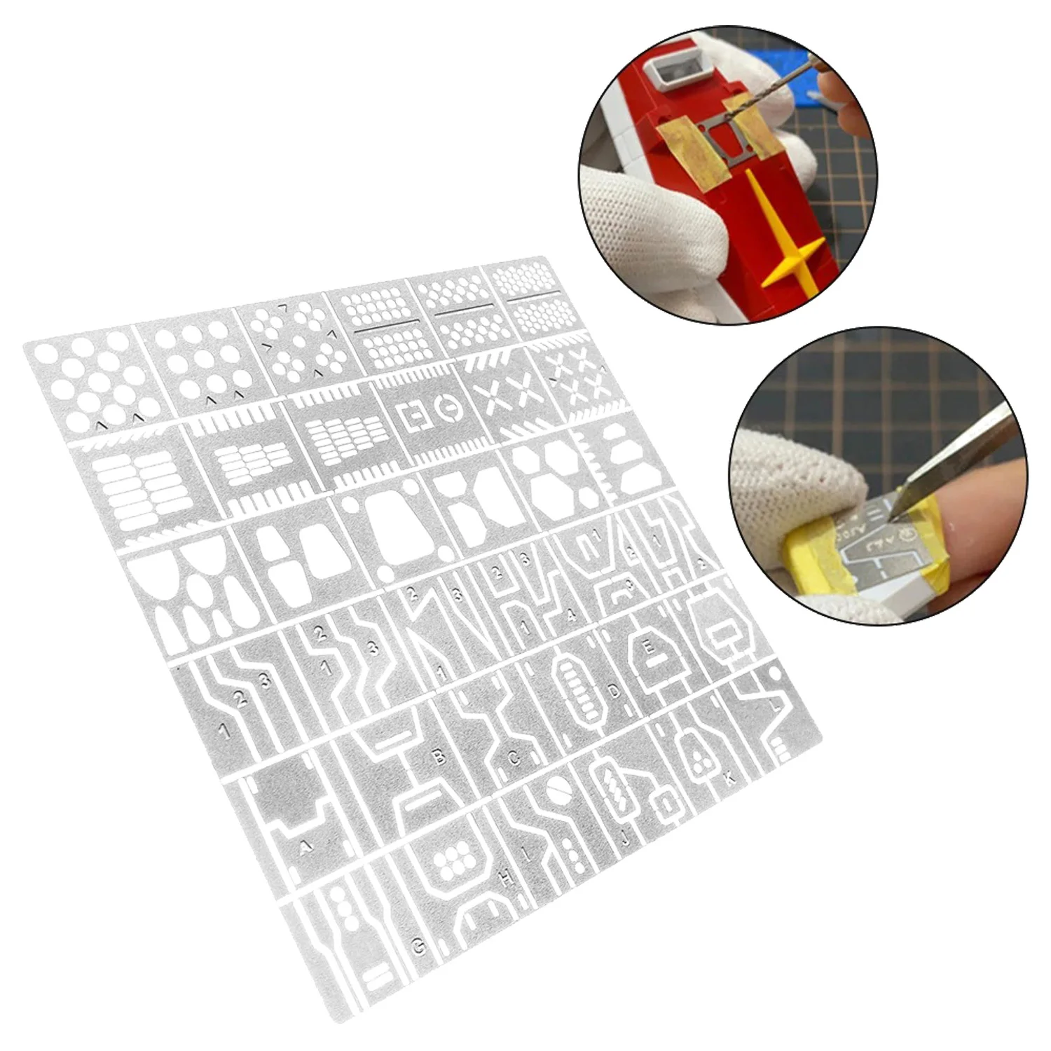 

Joystar 36 In 1 Drill Scribe Line Templates Model Craft GK Tool Carving Ruler f