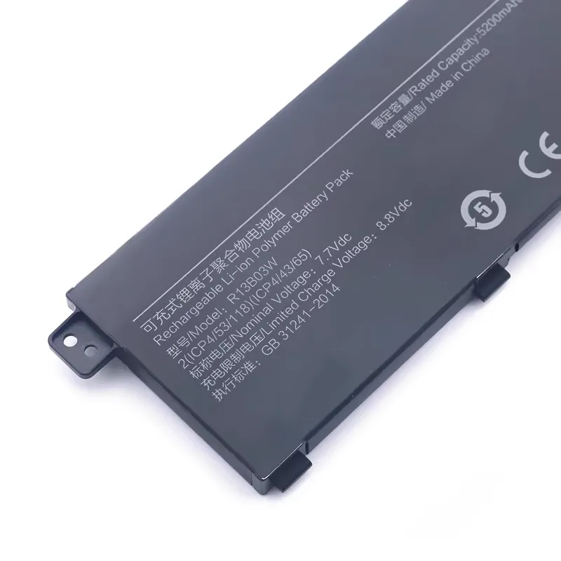 R13B03W-batería para ordenador portátil, 7,7 V, 40Wh, 5200mAh, para Xiaomi RedmiBook 13, XMA1903-AN, XMA1903-BB, R13B03W