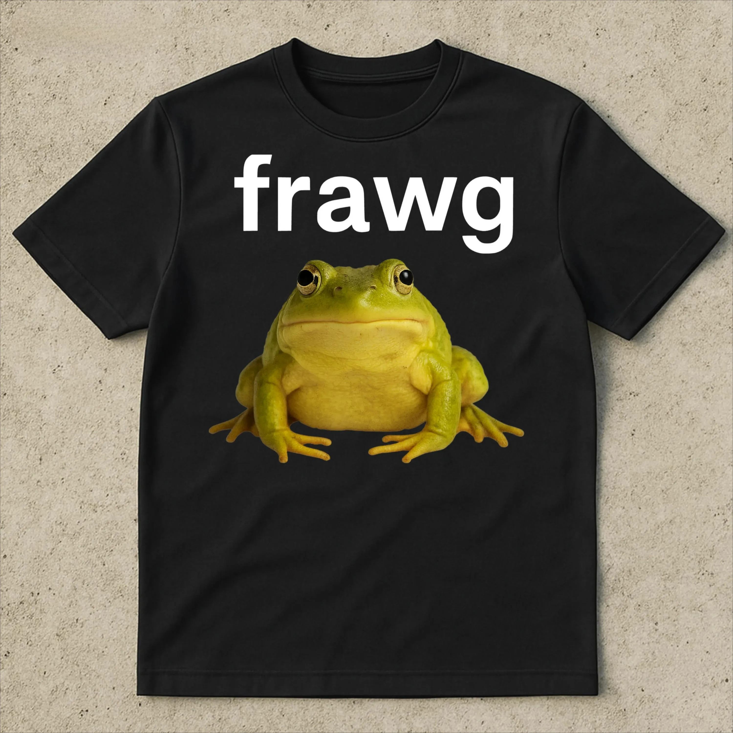 

Frawg Frog Funny T-Shirt Men's and Women's High Quality Short Sleeve Cotton Tees Stupid Meme Shirt Summer Tops Men Clothing