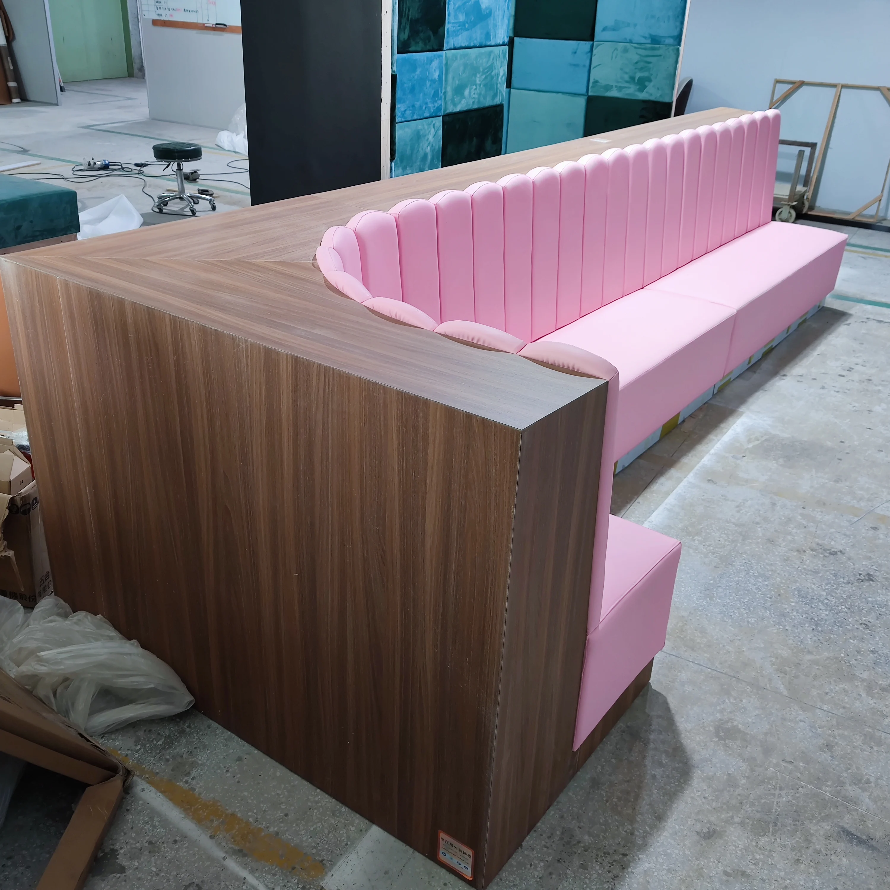 Custom Design Modern Cafe bench seating fast food Restaurant Tables and Chairs Sets Coffee Shop Furniture Restaurant Booths