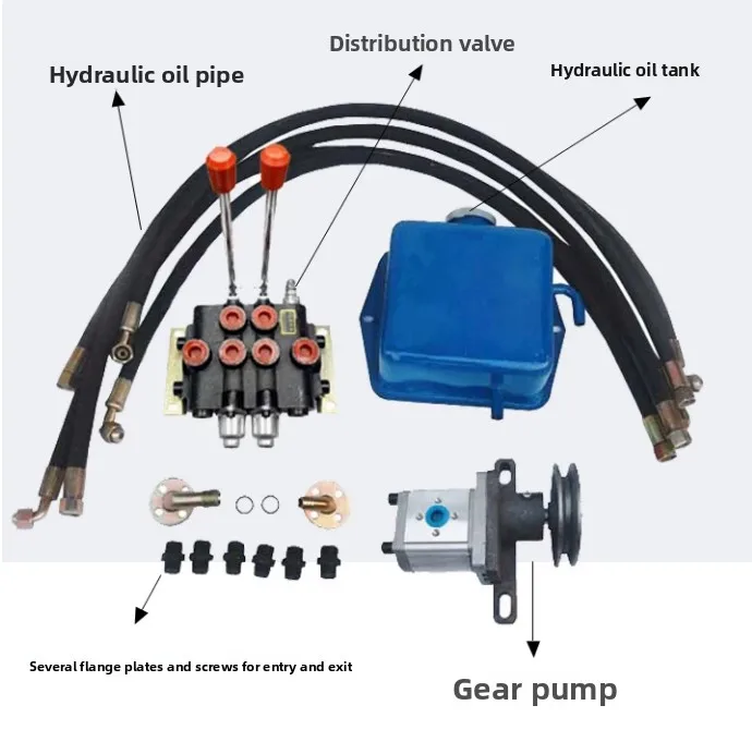 Small Hydraulic Power Unit Gear Pump Station Bidirectional Control Distributor