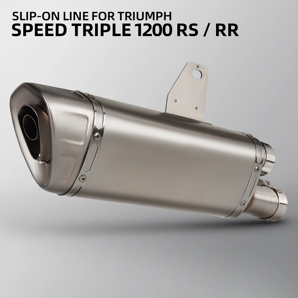 

Slip On For Triumph Speed Triple 1200RR 1200RS Motorcycle Exhaust Escape Muffler Stainless Tail Pipe Connect Original