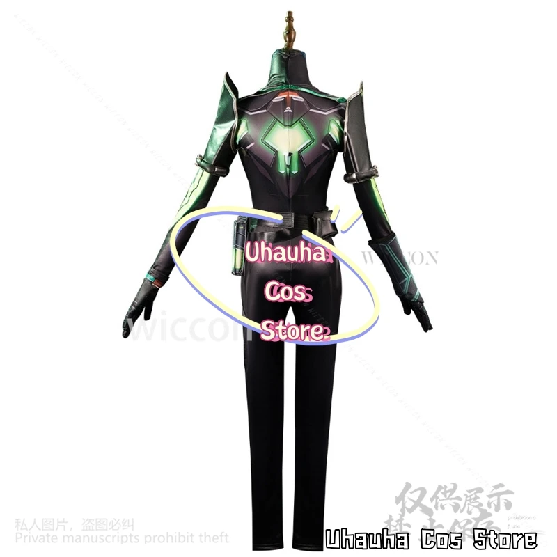 فايبر كوسبلاي أنيمي لعبة VALORANT ثعبان بذلة مثير موحدة الباروكات لجميع القديسين حفلة عيد الميلاد الفتيات امرأة لعب الأدوار حسب الطلب