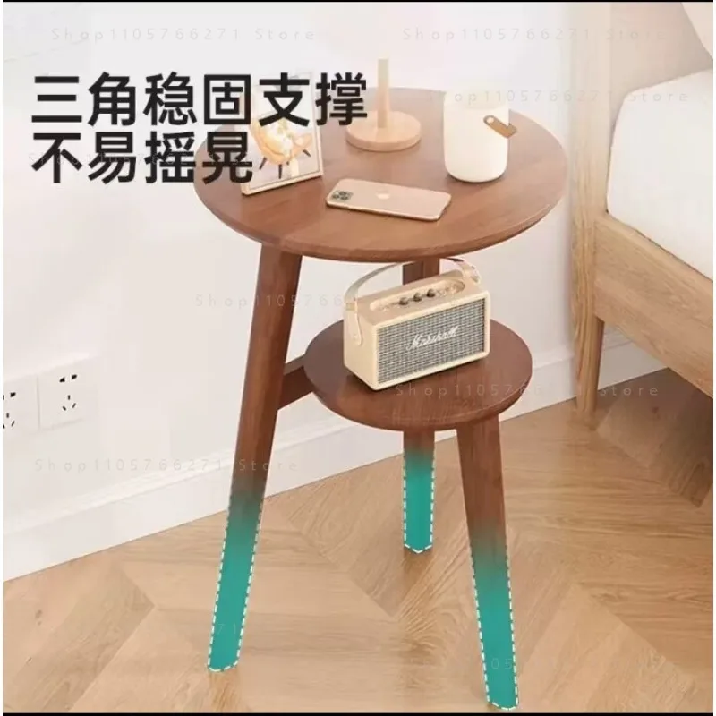 Round coffee table  living room household mahjong  small side table tea rack small apartment balcony round table
