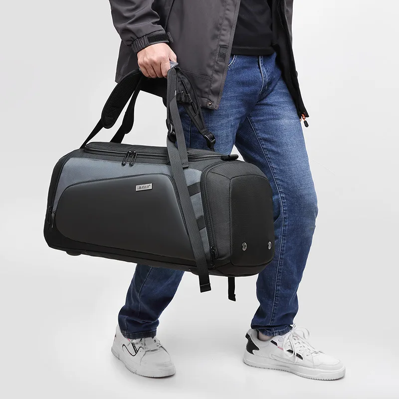 AIGO-Sac à dos de sport multifonction pour homme, grande capacité, étanche, anti-tache, valise de voyage, bagages à main