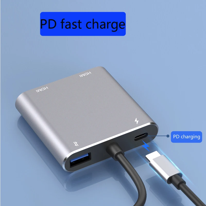 Video capture card USB TO HDMI-compatible Game Adapter Multi-function Docking station Splitter adapter Screen Sharing 4K/60hz