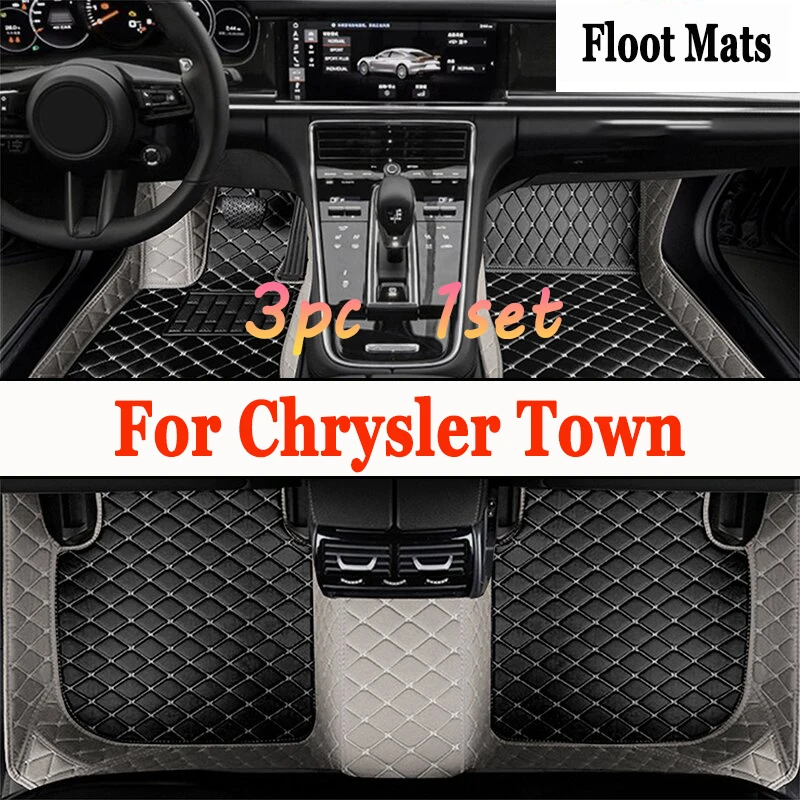 Car Floor Mat For Chrysler Town & Country 7 Seat 2013~2016 Waterproof Protection Pad Carro Rear Trunk Floor Mat Car Accessories