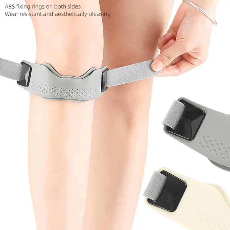 1 Stück Silikon-Patellasehnen-Stützband, verstellbare Knie-Stützpolster für Männer und Frauen, Sport, Laufen, Tennis, Springerknie – Detail 10