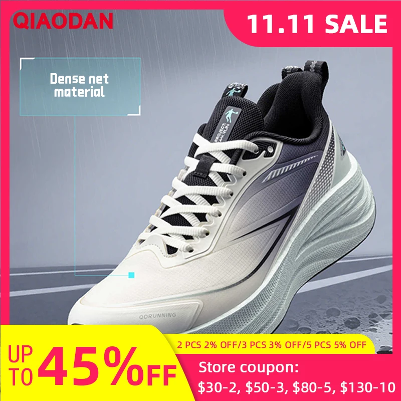 

QIAODAN YuJing Running Shoes Men 2025 Autumn New Water-Repellent Leisure Shoes Shock-Absorbing Soft-Soled Sneakers QXB023254216