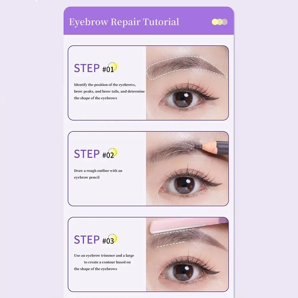 2-Piece Dual-Tip Micro Eyebrow Trimmer Set Safe & Scratch-Free Eyebrow Grooming Portable Eyebrow Shaving Beauty Makeup Tools ﻿