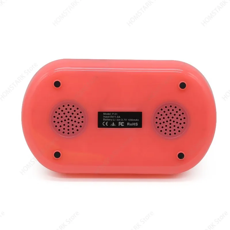 Manual Biodegradable Plastic Reel With 4 Color‑Changing LED Lights Speaker Retro Accessory For Storage Grinder Device