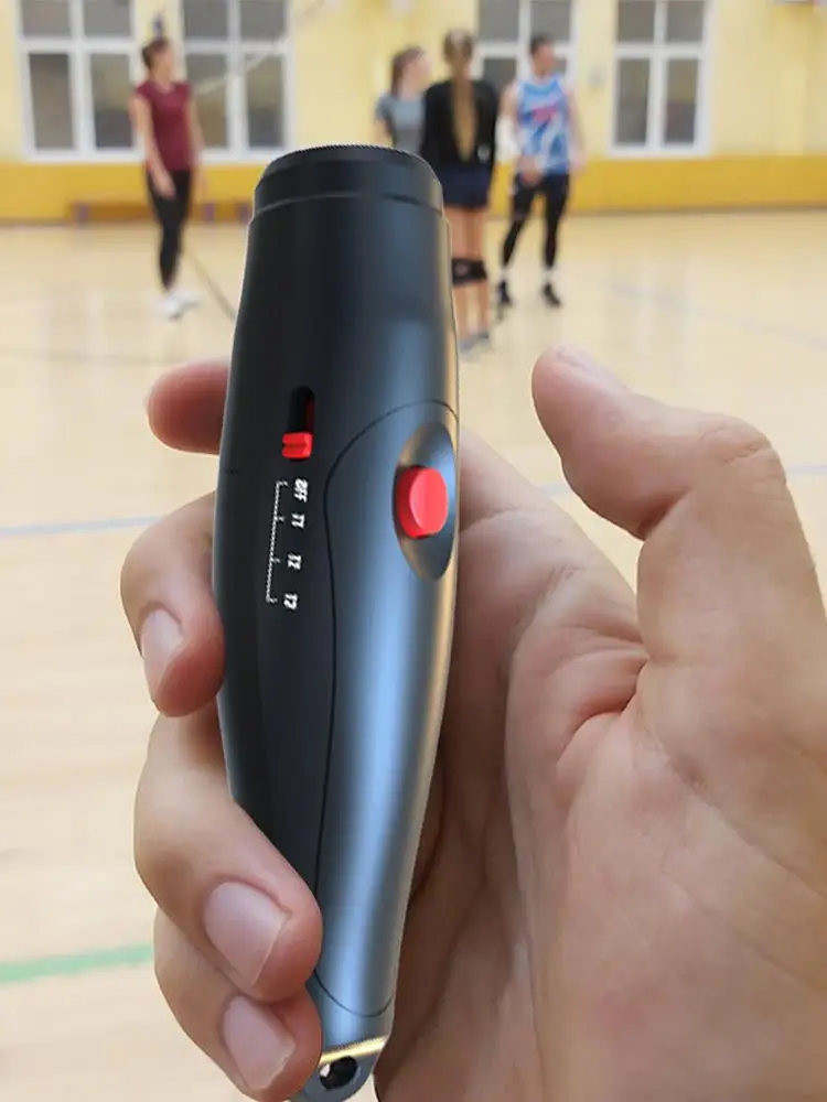 صافرة إلكترونية 3 أوضاع لمدربي اليد مع حبل بوق عالي قابل للتعديل كثافة صوت محمولة للكرة الطائرة لكرة القدم