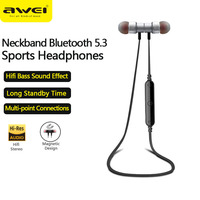 Awei A920BL/B926BL Neckbank Bluetooth Earphones With Mic Wireless Bluetooth Headphones Hifi Bass Earbuds Sports Headset Gamer