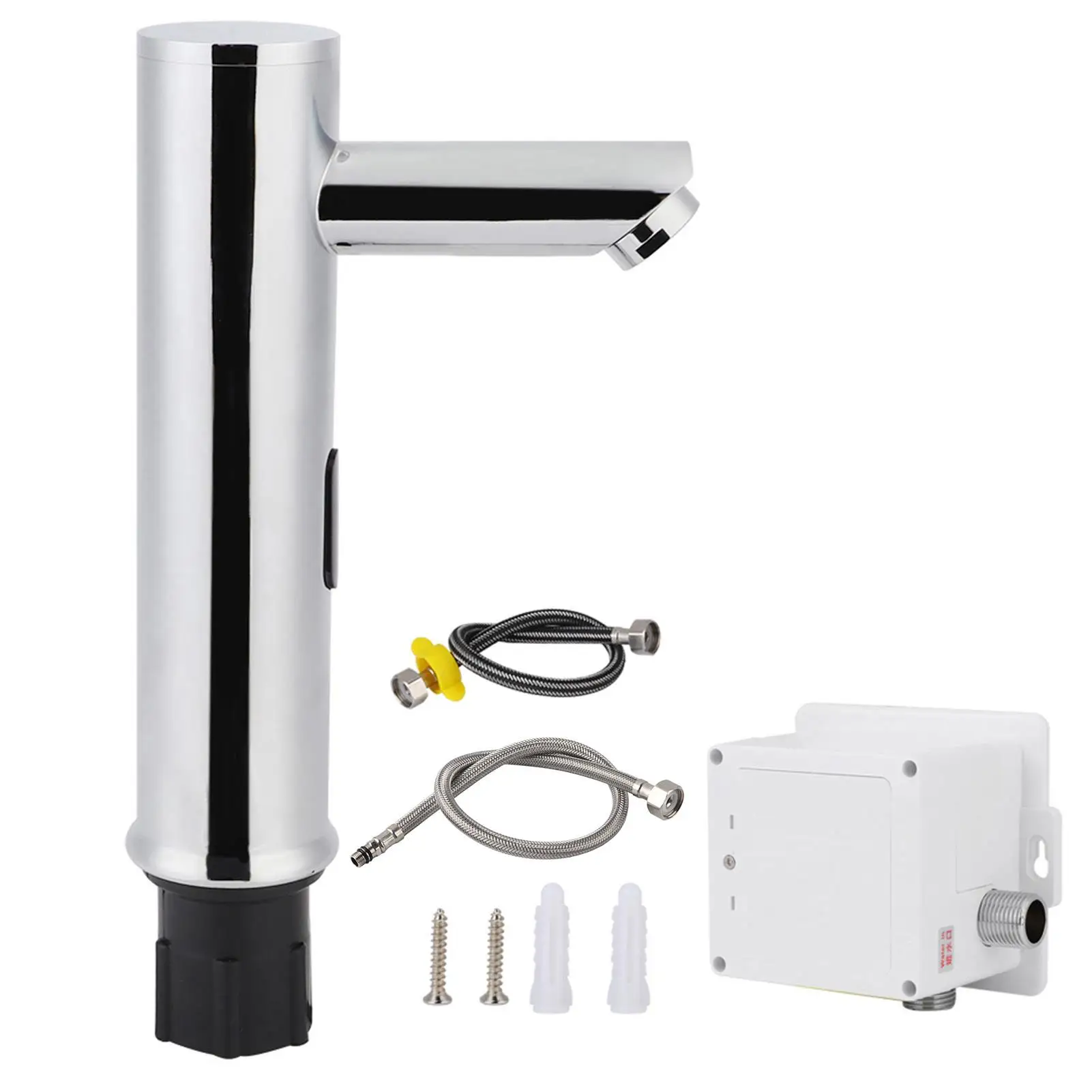 

Brass Touchless Automatic Infrared Sensor Faucet Single Cold Water Tap for Bathroom Sink G1/2in