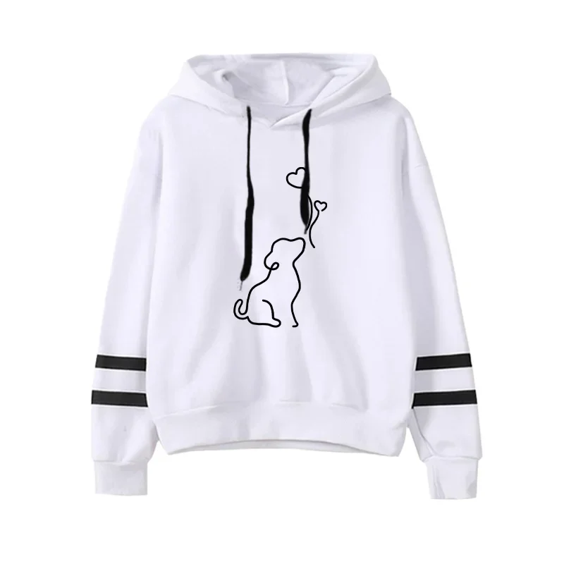 2026 Bestseller Damen-Trainingsanzug mit Kapuzenpullover, Schwarze Jogginghose, Urban Casual Mode Sportbekleidung, Niedliches Muster Hoodie-Jogger-Set – Detail 10