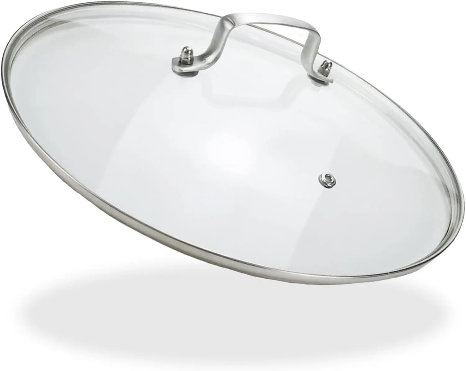 

12 Inch Pot Lid, Universal Pot and Pan Cover Replacement - Dishwasher Safe, Oven Safe, Tempered Glass Cover with 304 Sta