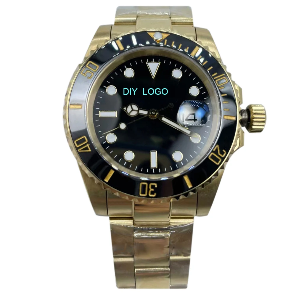 

Customized LogoLuxury 41mm men's watch with 904 stainless steel and sapphire mirror, the best gift for men