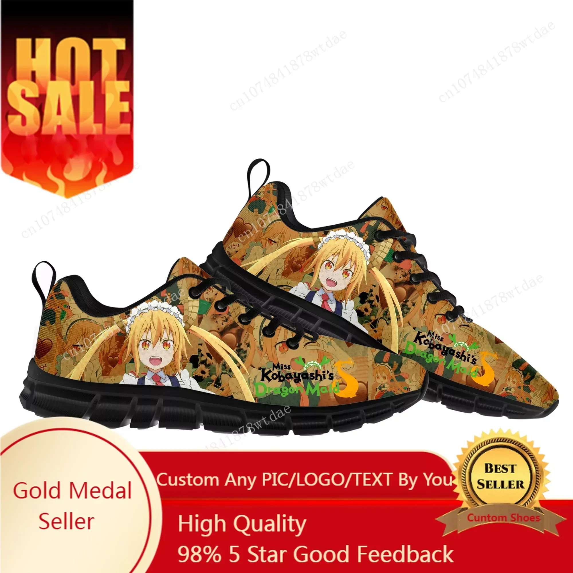 

Miss Kobayashi Dragon Maid Sports Shoes Mens Womens Teenager Kids Children Sneakers Tohru Kanna Kamui Manga Sneaker Custom Shoe