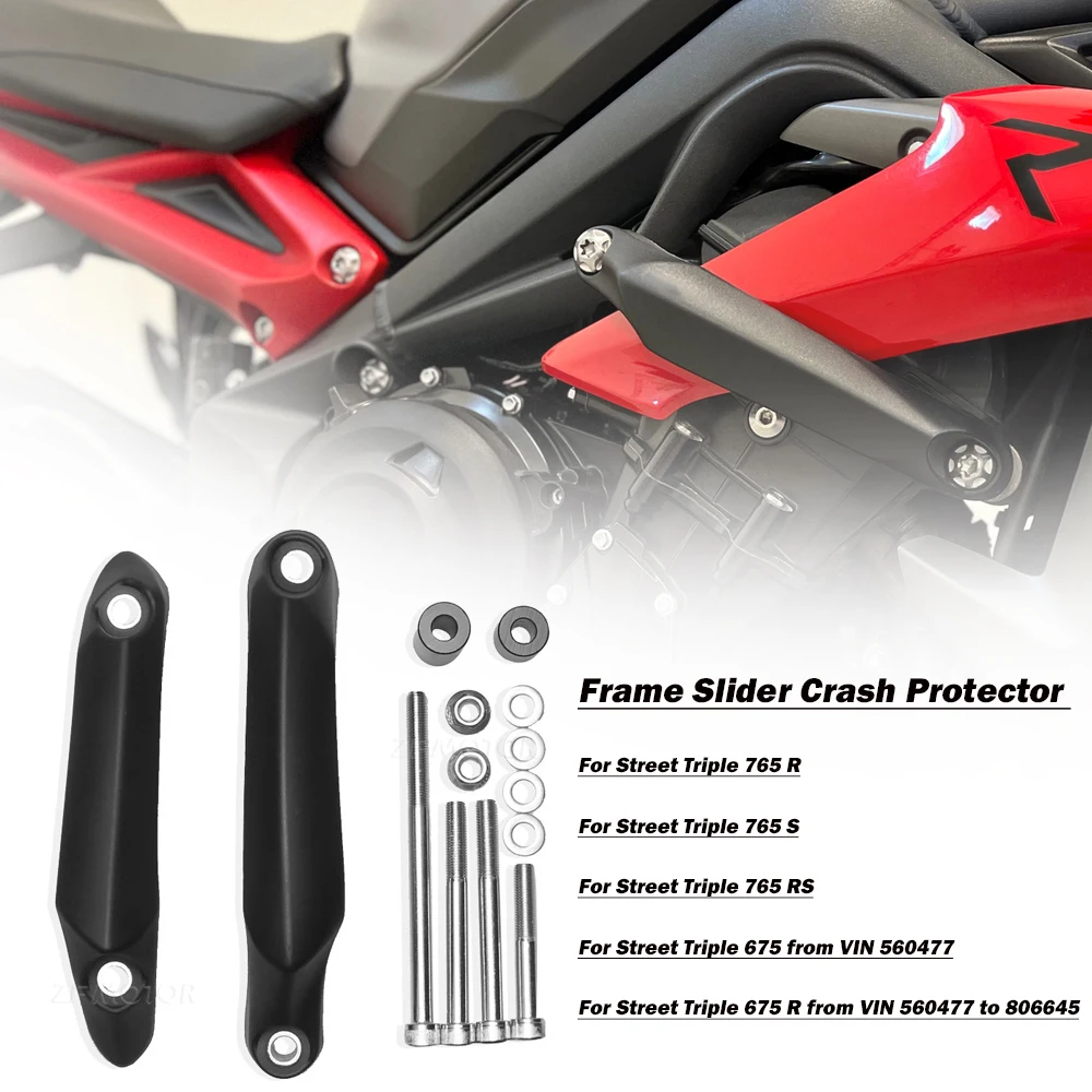 NEW FOR Street Triple 765 R S RS 765S 765R 765RS 675 675R Motorcycle Engine Guard Crash Frame Slider Falling Protector Cover Kit