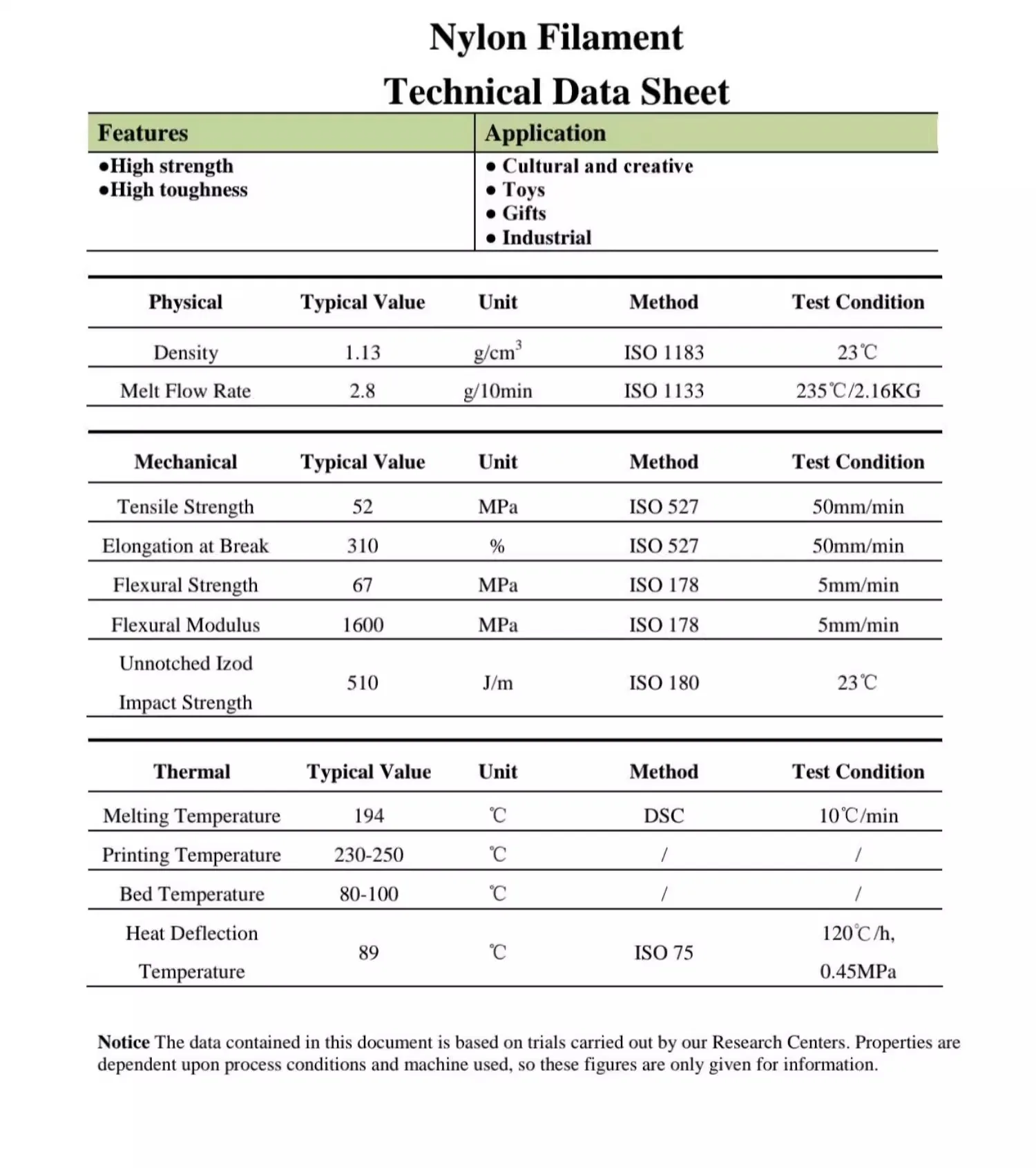 خيوط طباعة ثلاثية الأبعاد من النايلون PA12 مادة FDM صلابة عالية مقاومة للحرارة مستهلكات طباعة ثلاثية الأبعاد 1 كجم #3
