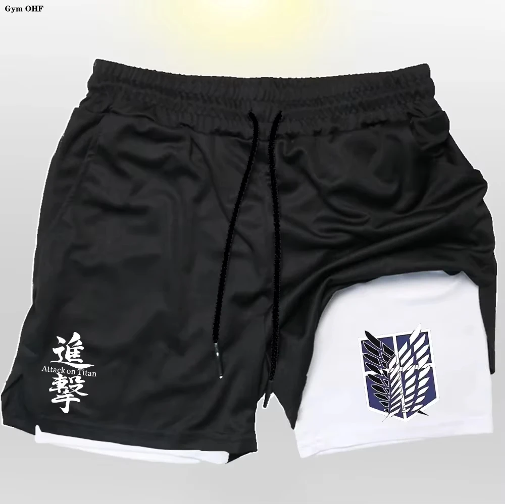 

Men's 2-in-1 Quick-Dry Fitness Shorts - Gym Training & Running Activewear ZY00152