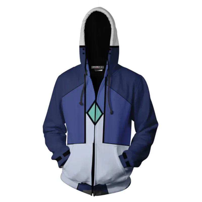 Gundam Hoodies Cosplay Style 3D Printing Men's Casual Zipper Hooded Sweatshirt Fashion Halloween Pullover Male Trendy Hoodie image 3