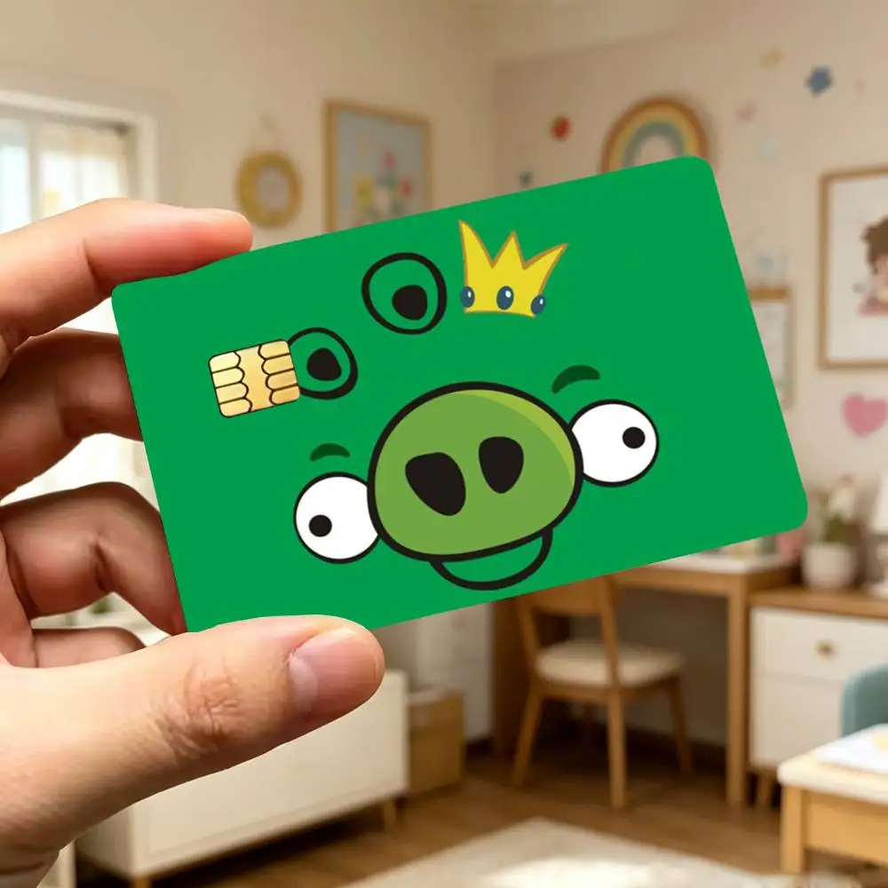 B-BIRD Game A-Angry-y B-Bird-S Stickers Credit Debit Card Film Skin Sticker Credit Card Skin Stickers