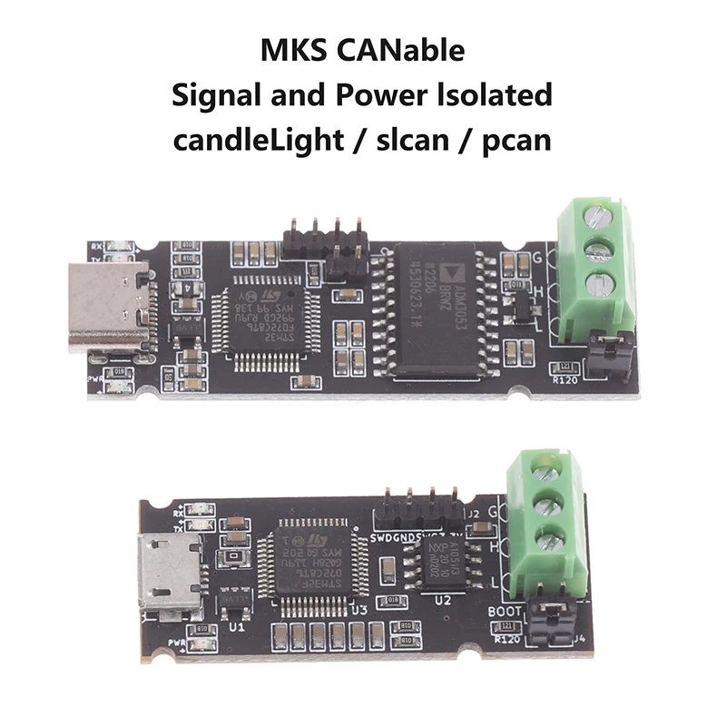 

CANable USB-адаптер CANbus для ПК: отладчик и анализатор, изолированный модуль для VESC, Xdrive, Klipper