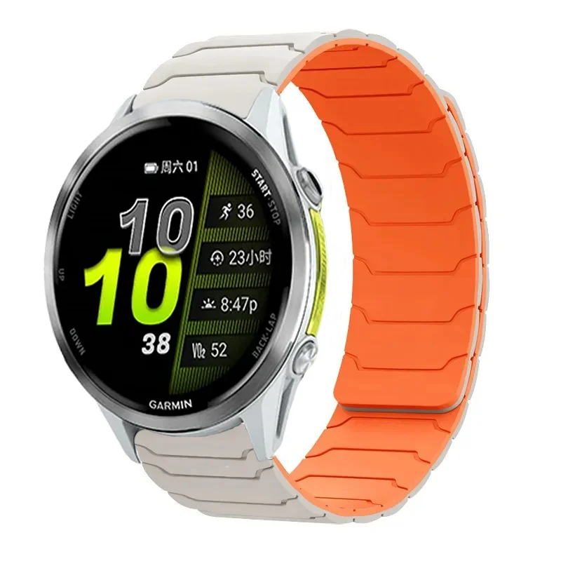 18 20 22 mm Silikonarmband für Garmin Venu 4 3 2 3S 2S Band Forerunner 255 165 265 255S 265S 970/Active 6/5/4 Magnetarmband – Detail 8
