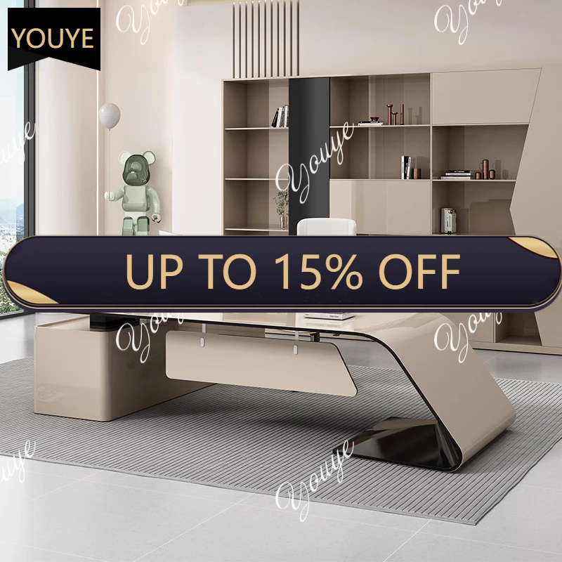 

Q Дизайнерский рабочий офисный стол Hutch Storage Manager L-образный стоячий стол Офисный кабинет Конференция Escritorio Офисная мебель