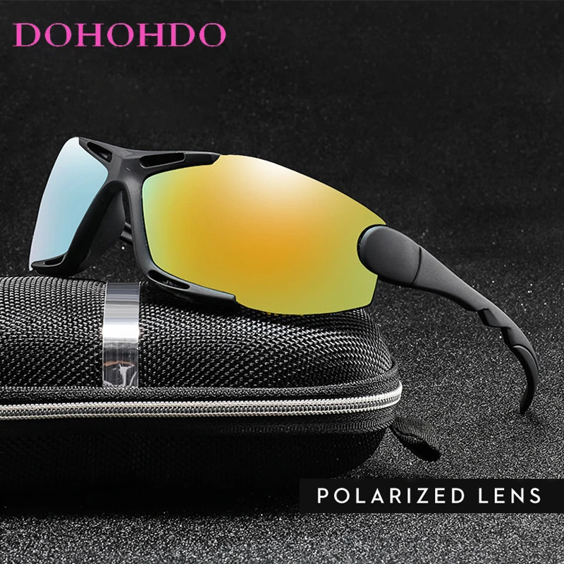 

Retro Rimless Night Vision Design Polarized Sunglasses Women Sports Brand Driving Anti-Glare Fishing Eyewear Male Goggles UV400