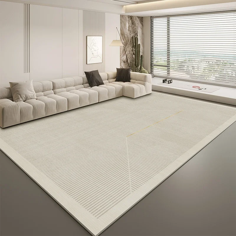 Vikama Light Luxury Cream-Style Carpet Living Room Sofa Anti-Slip Foot Mat Bedroom Dirt-Resistant Floor Mat Home Decoration