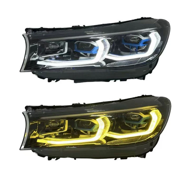

Suitable for B MW 7 Series G12 2016-2018 Headlight Assembly Modification with LED Laser Lens Daytime Running Light Steering