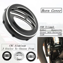 FOR Triumph T120 T100 Street Twin Universal Motorcycle Horn Cover Trumpet Protection Decorative Aluminum Cover Bobber Bonnevill