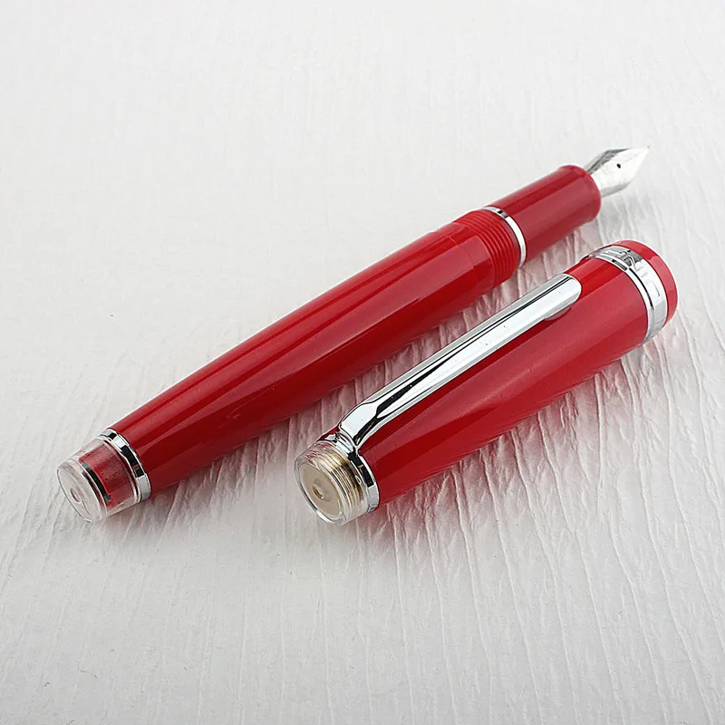 

Jinhao 82 перьевая ручка, прозрачная пластиковая Вращающаяся ручка, Популярная ручка EF F M с перьевой ручкой для бизнеса и офиса, канцелярские принадлежности