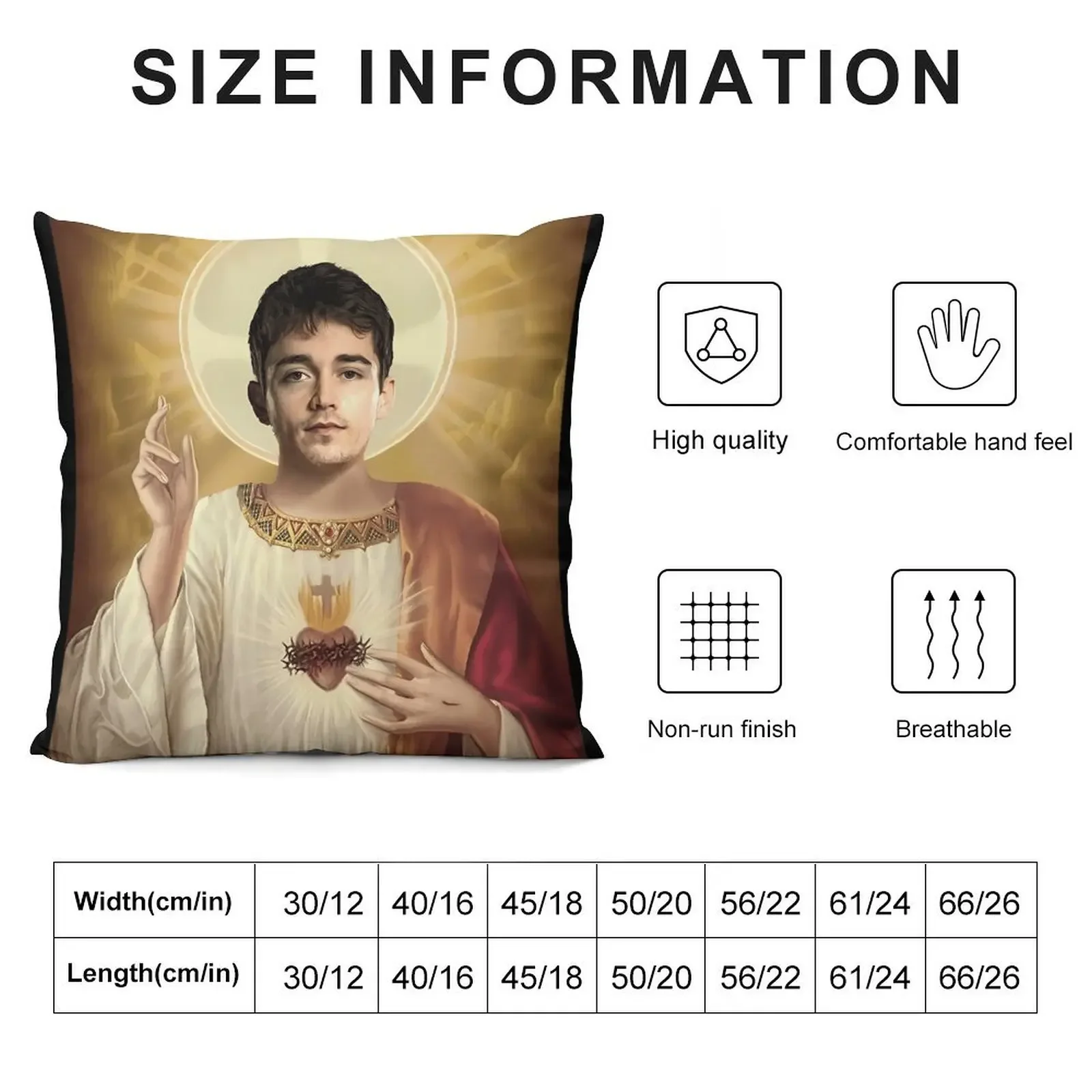 Charles Leclerc Jesus Throw Pillow Plaid Sofa Bed pillowcases pillow