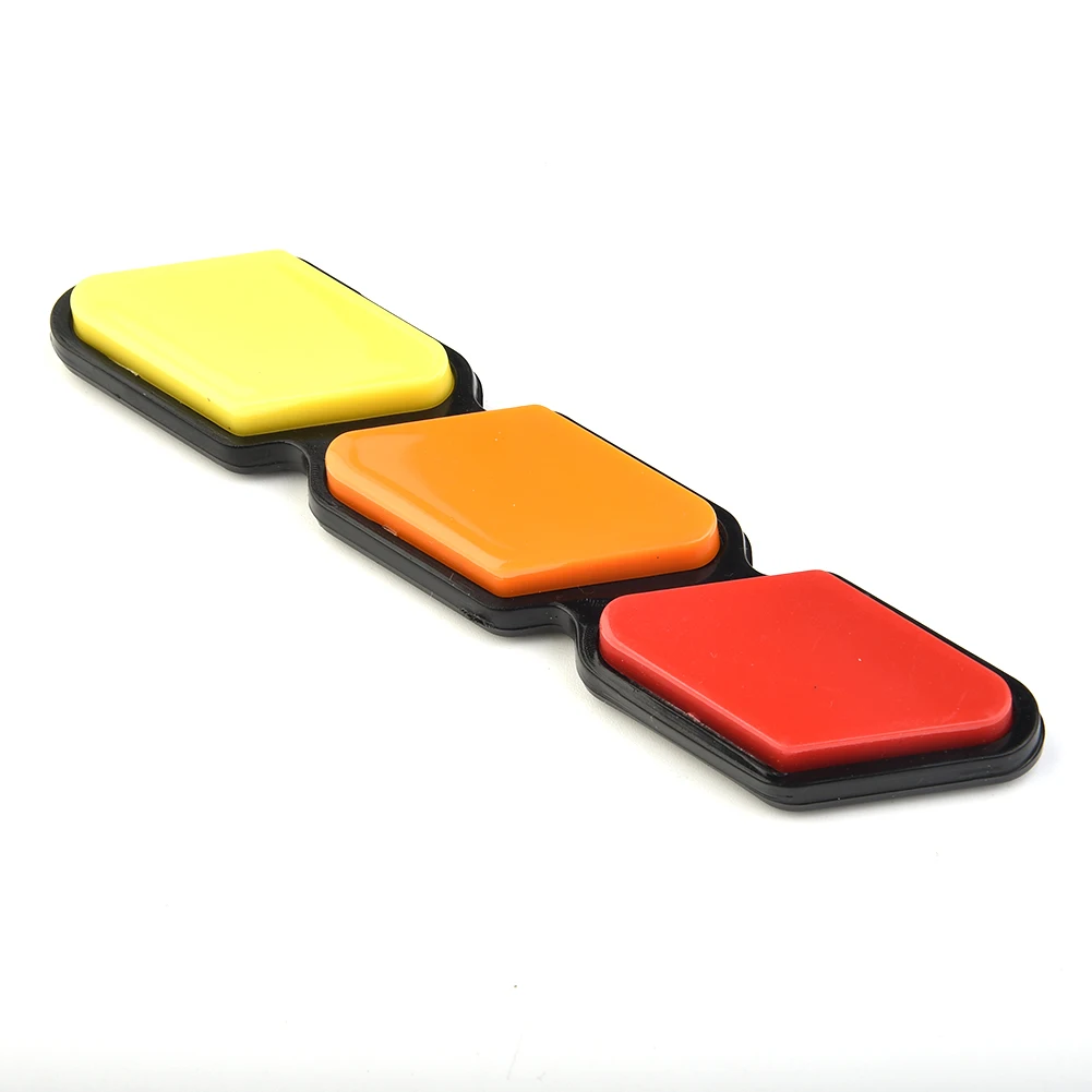 1 PCS Tri-color 3 Car Sticker Grille Badge Emblem For Toyota For 4Runner For Tundra Rav4 Any Mesh Grille Or Slotted Grille