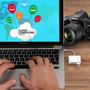 Multi -Port -Speicherkartenleser, USB -Telefon -Hub -Konverter, Typ -C -Adapter, TF, CF, SD, Samsung, Xiaomi, MacBook, 3 in 1 6 Hauptverkaufsleser SD iPhone -Karte - №5