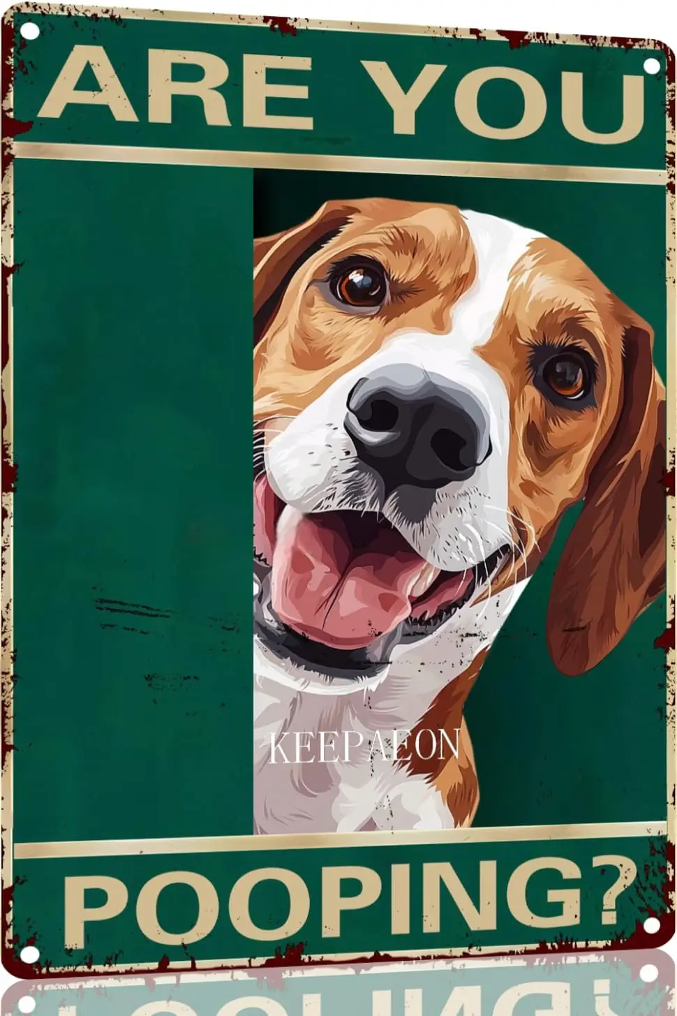 1p,American foxhound Vintage Metal Tin Sign Are You Pooping Sign Bathroom Funny Art Poster Decoration Toilet Cave Bar Home Bathr
