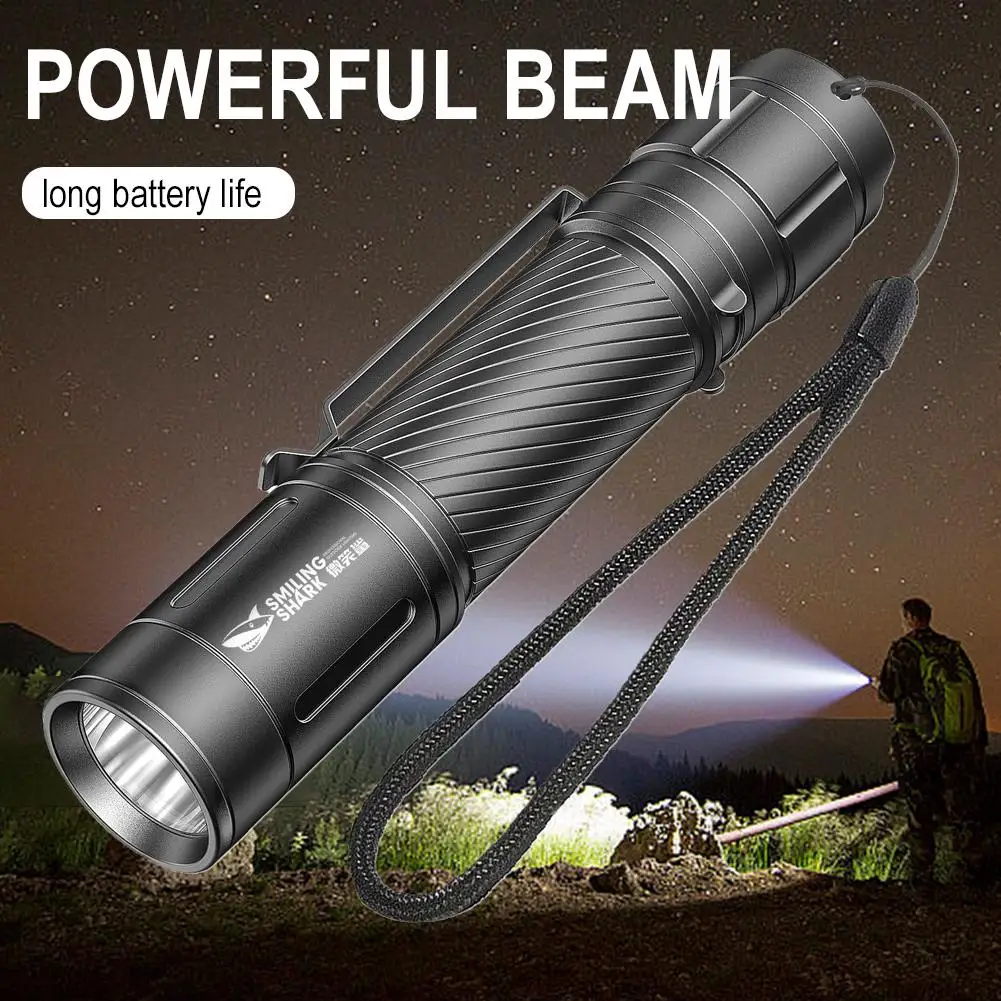 

Outdoor Mini High Brightness Flashlight Long Lasting Fast Charging Multi Gear USB Function Adjustment Z8O5