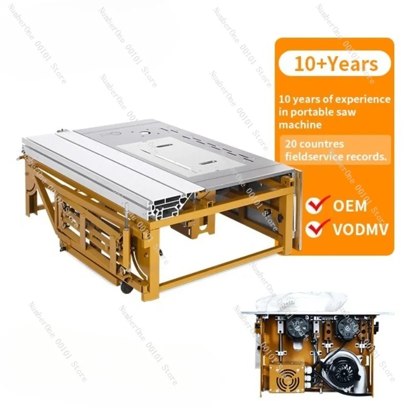 Mini Wood Cutting Machine,Multi-Functional Compact Table Saw for Furniture Making and DIY Woodwork
