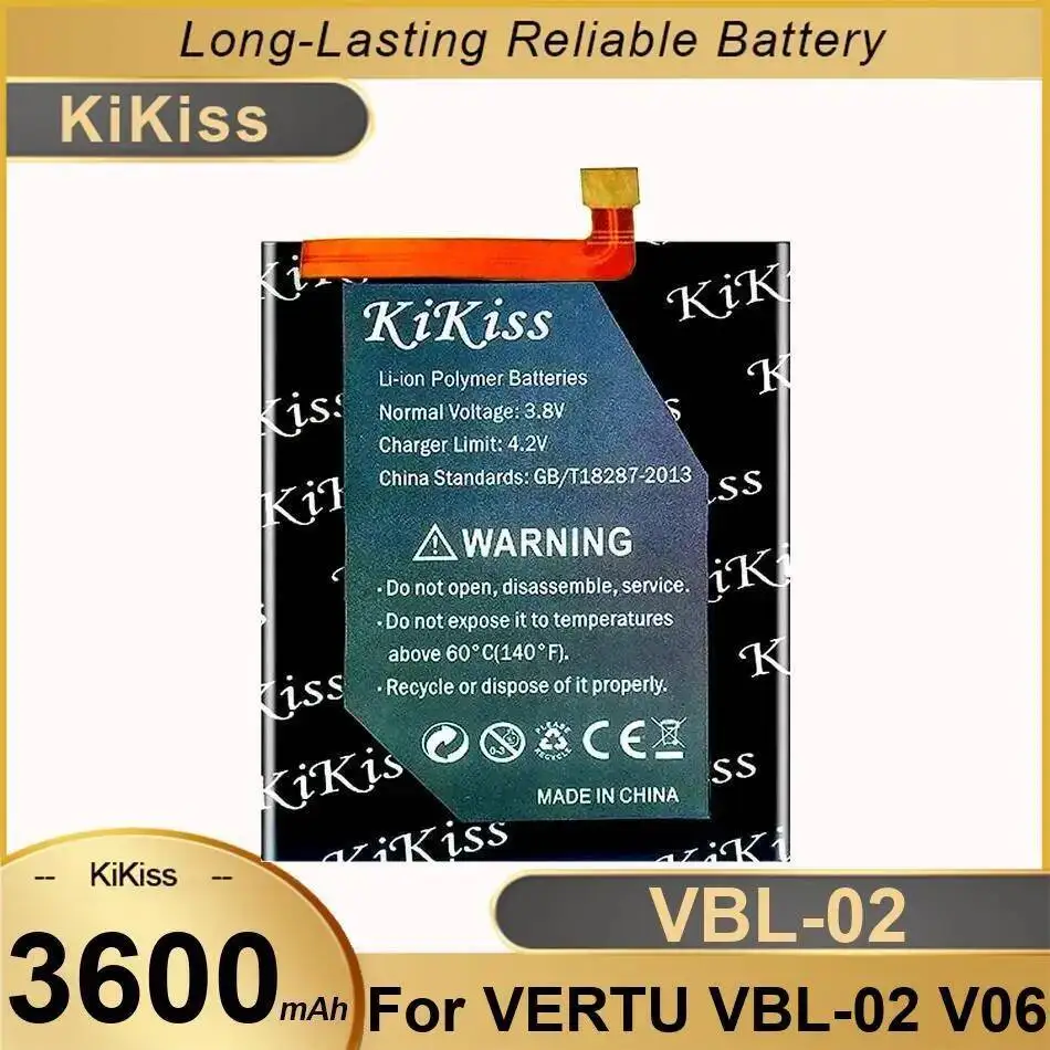 Надежная мощность 3600 мАч Vbl-02 для аккумулятора мобильного телефона высокой емкости Vertu V06