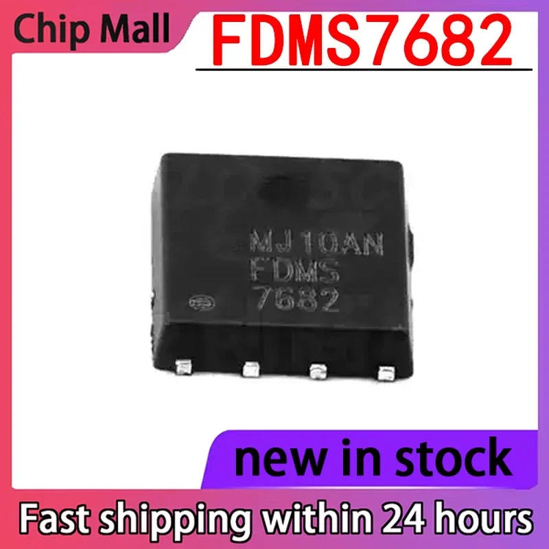 5PCS New FDMS7682 Package DFN5X6 N-channel Field-effect Transistor (MOSFET)