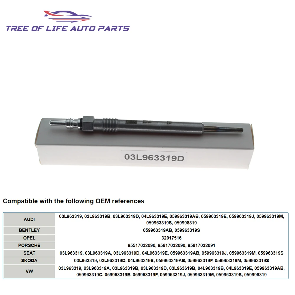 포르쉐 카이엔 VW 투아렉 글로우 플러그 세트, 059963319S 059963319E 059998319 95817032090, 아우디 Q5 Q7 포르쉐 카이엔 4.4V, 1/2/4
